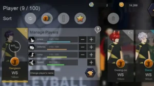 Upgrade Player’s Stats in The Spike Volleyball Story