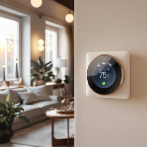 a-photo-of-a-modern-smart-thermostat-mounted-on-a